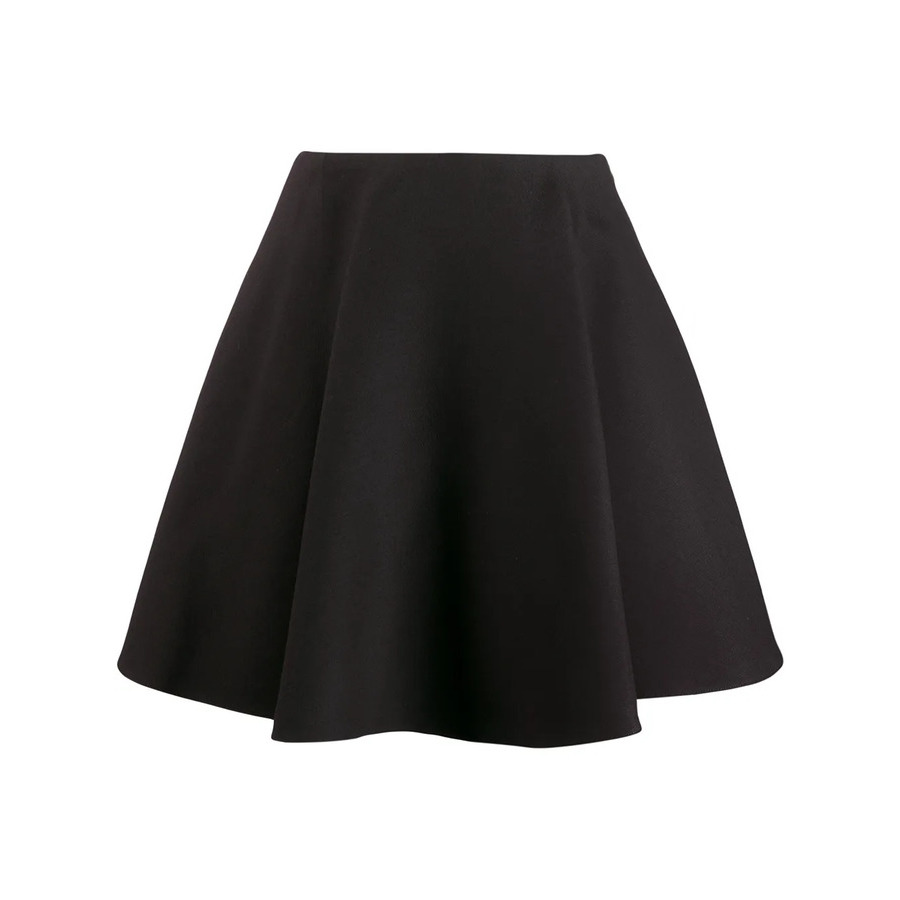 Valentino Garavani Flounced Crepe Skirt