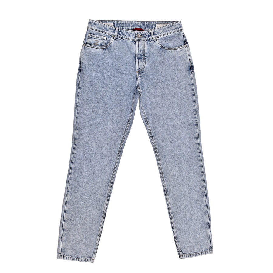 Brunello Cucinelli Blue Five-Pocket Jeans