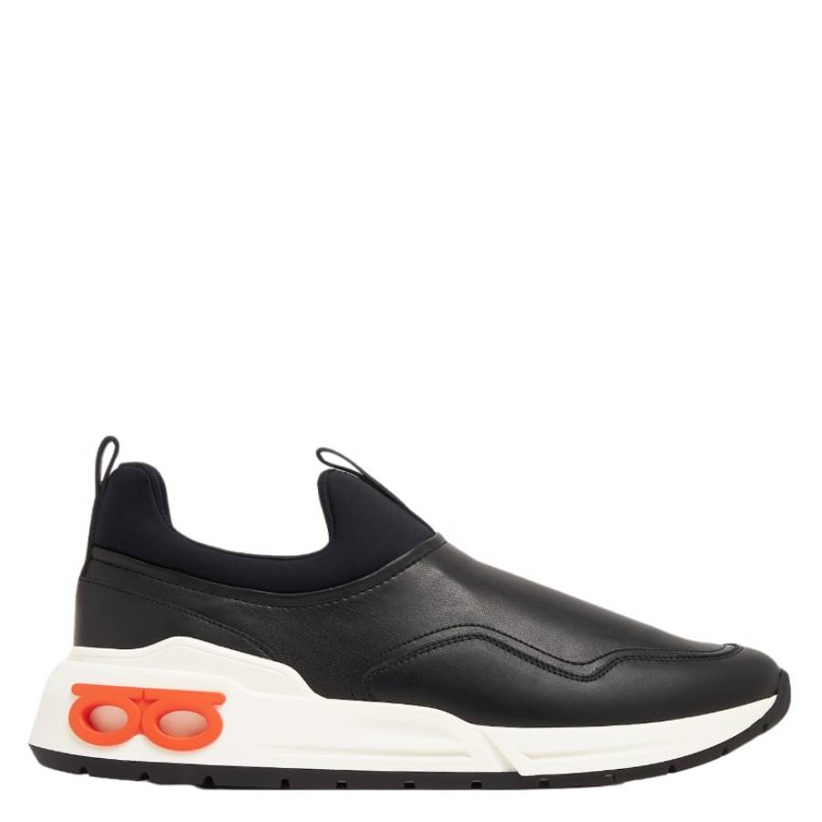 Ferragamo Mens Cosma Gancini Slip-On Sneakers