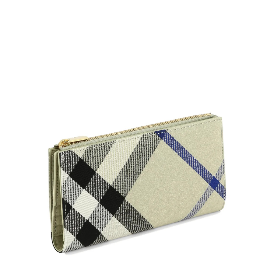 Burberry Large Checked Bi-Fold Wallet