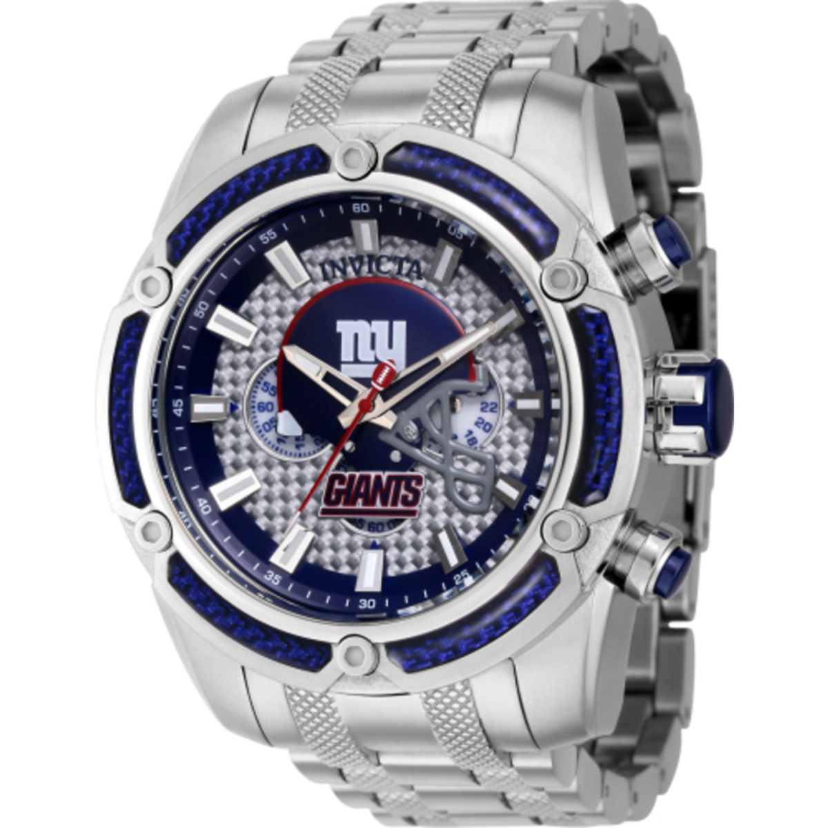 Invicta NFL New York Giants Chronograph Quartz Purple Dial Men's Watch 41805