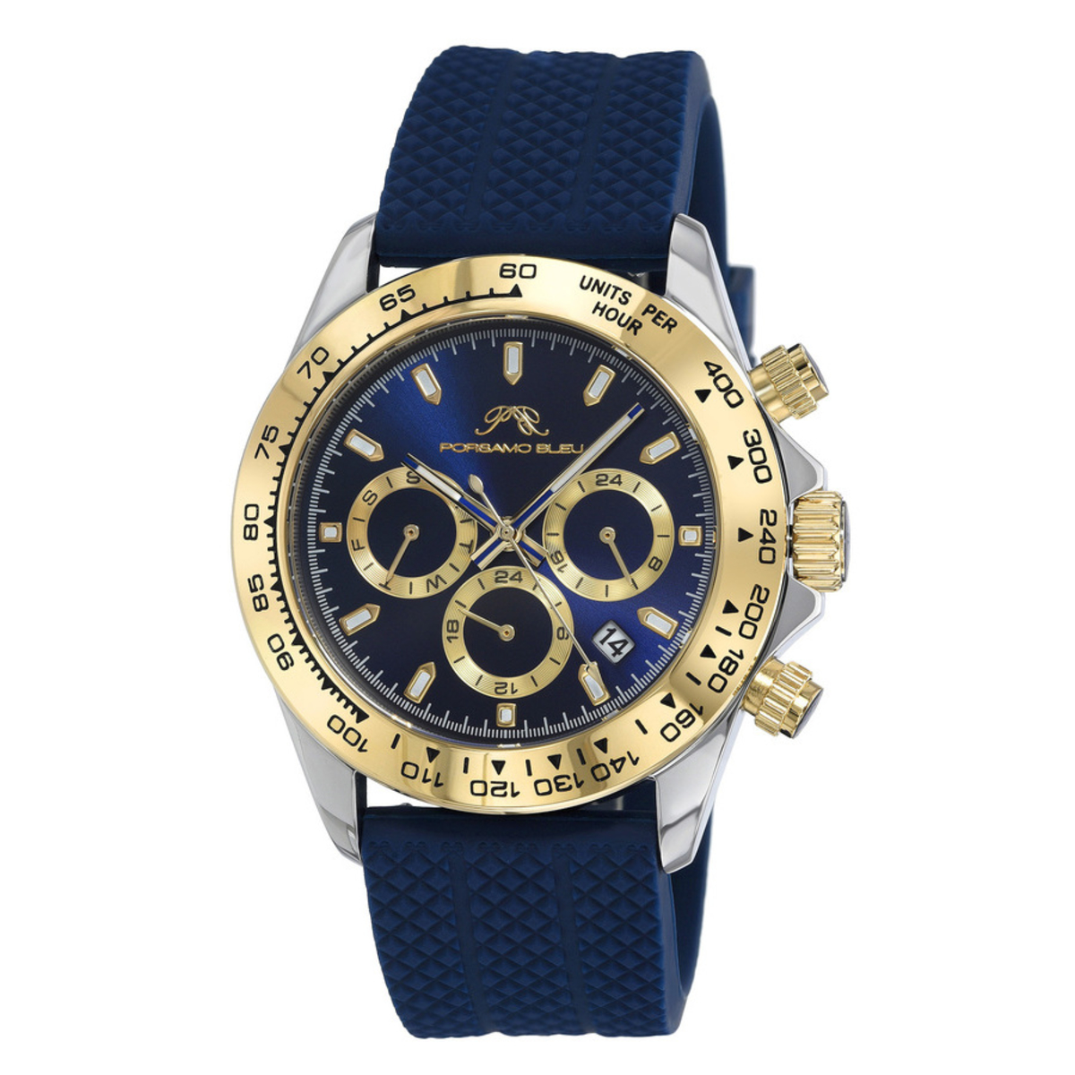 Porsamo Bleu Preston Sport Quartz Blue Dial Mens Watch 1034CPRR