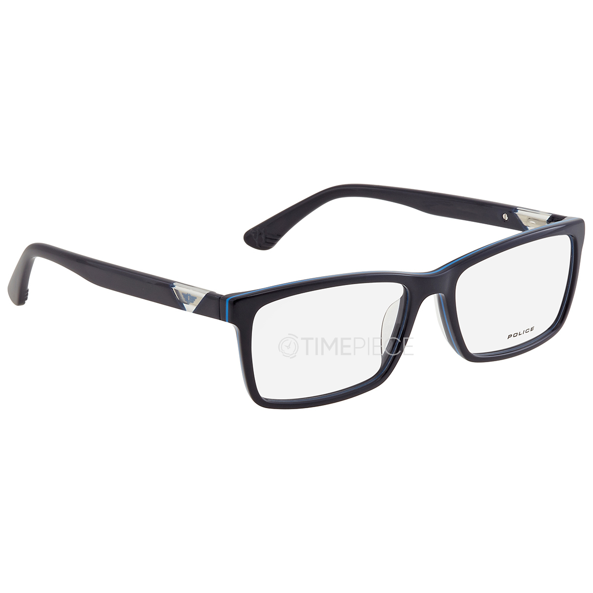 Police Demo Rectangular Mens Eyeglasses VPLA42 0D87 55