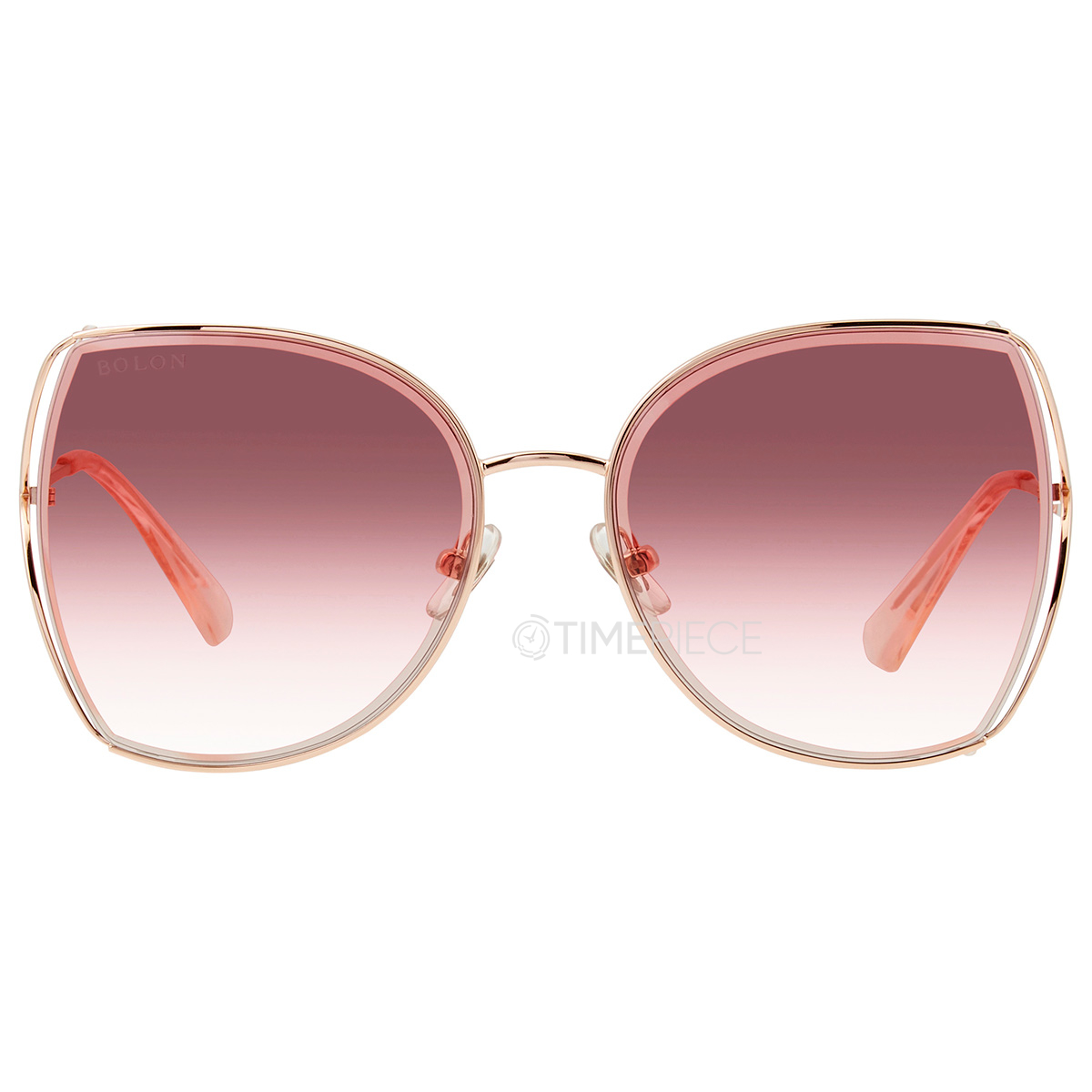 Bolon Lolita Gradient Red Butterfly Ladies Sunglasses BL7082 A31 58