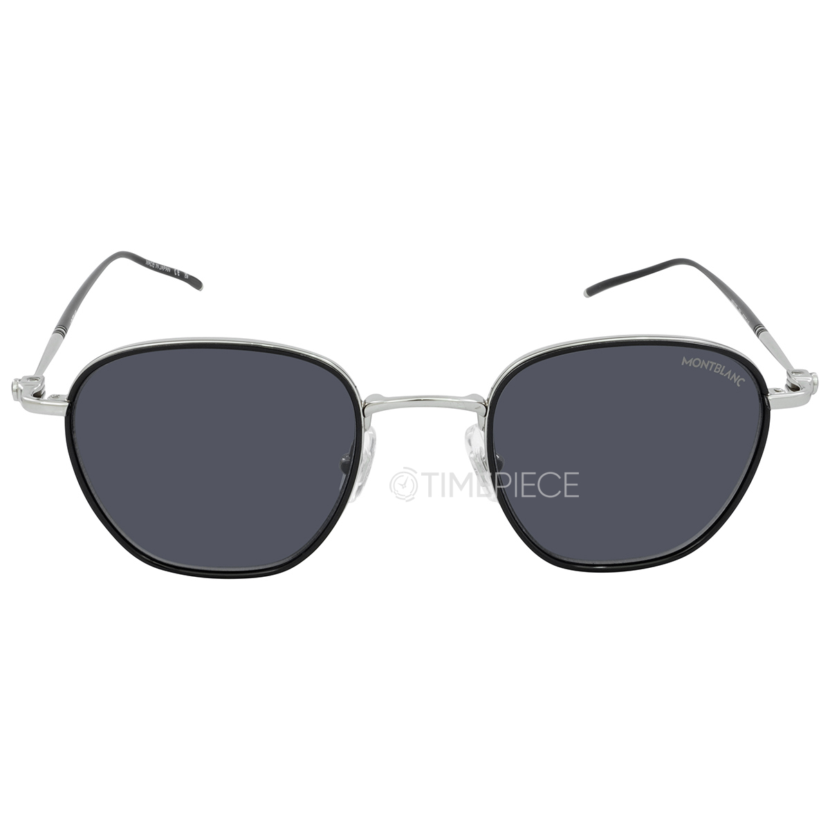 MontBlanc Grey Round Mens Sunglasses MB0160S 001 49