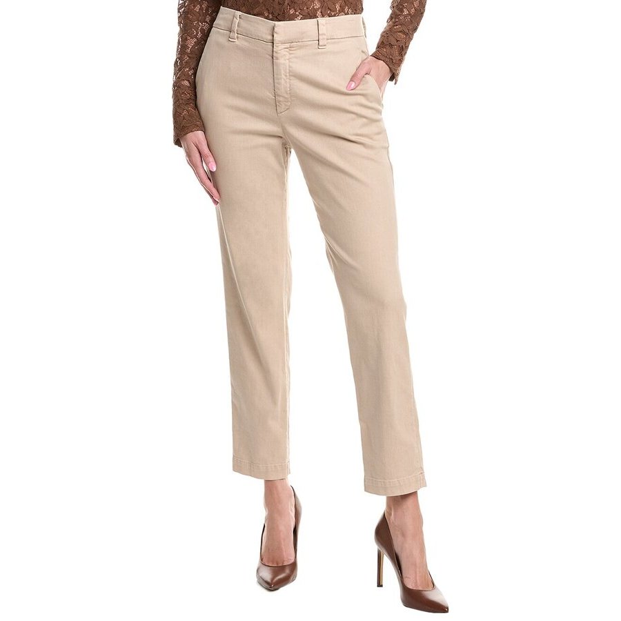 Brunello Cucinelli Straight Tailored Trousers — Beige
