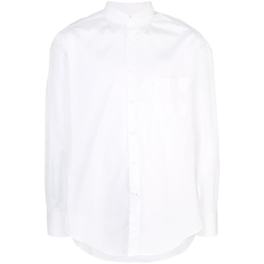 Brunello Cucinelli White Cotton Button-Up Shirt