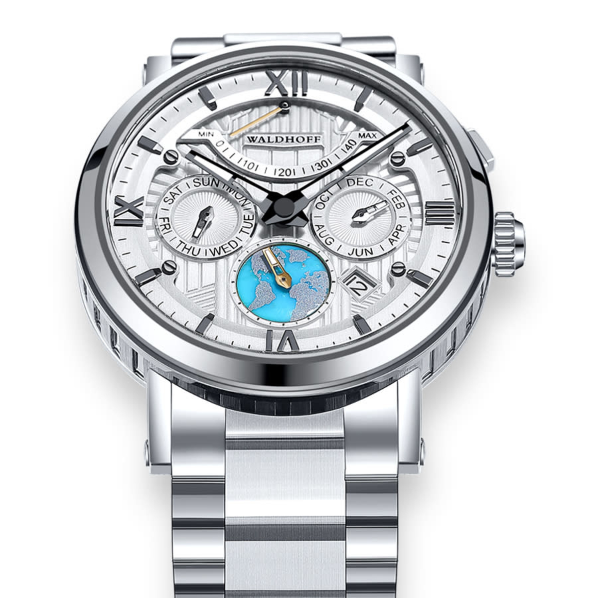 Waldhoff Multimatic II Automatic Silver Dial Mens Watch MW16AT3TM