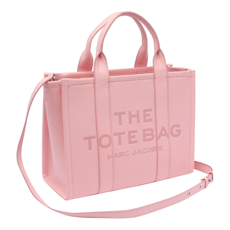 MARC JACOBS Marc Jacobs The Leather Small Tote Bag in Ribbon Pink