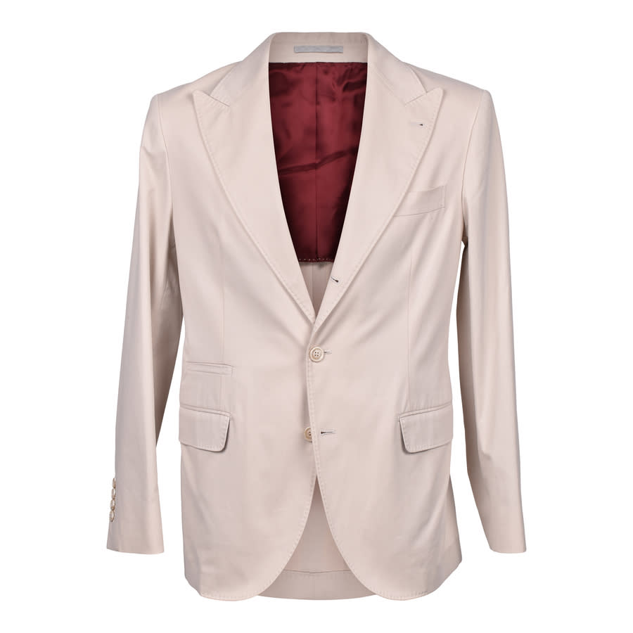 Brunello Cucinelli Beige Three-Button Casual Suit