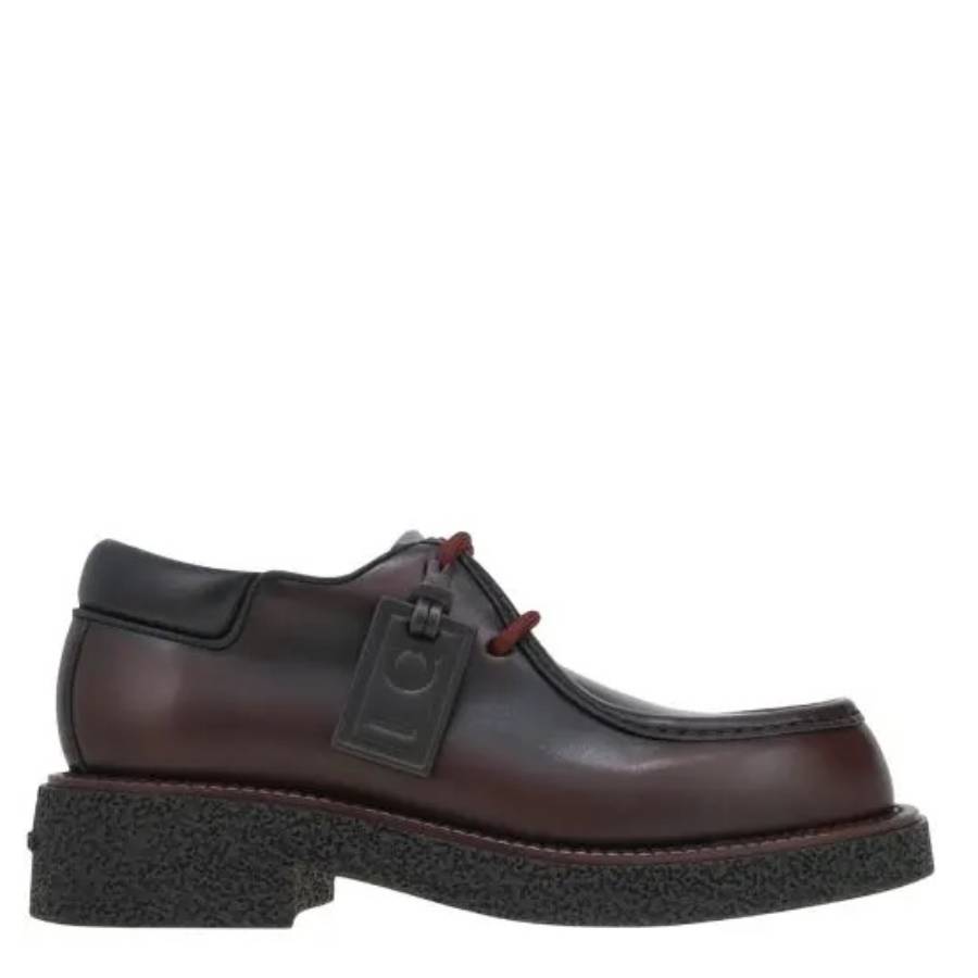 Ferragamo Brown Lace-Up Derbys