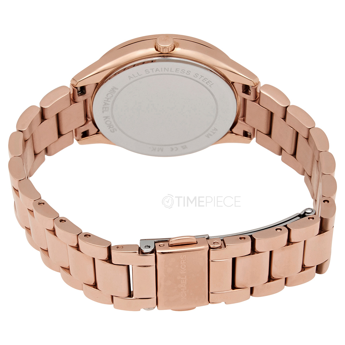 Crystal Lauryn Michael and Watch Quartz Bracelet Gold-tone Set Rose Kors MK1038 Ladies