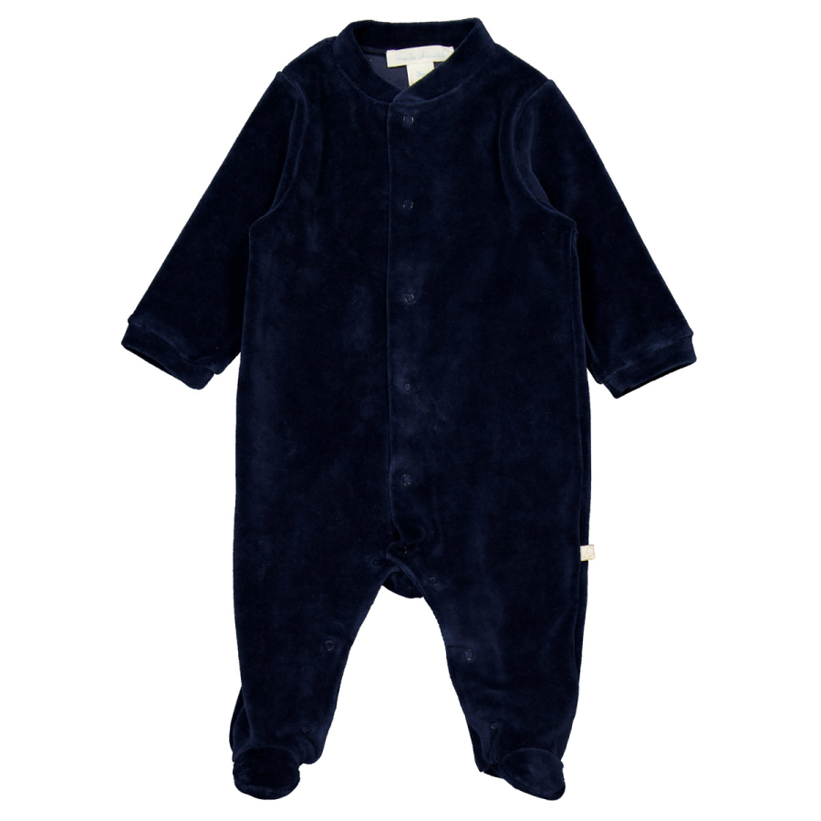 Marie Chantal Infant Velour Angel Wing 1-Piece Sleepsuit
