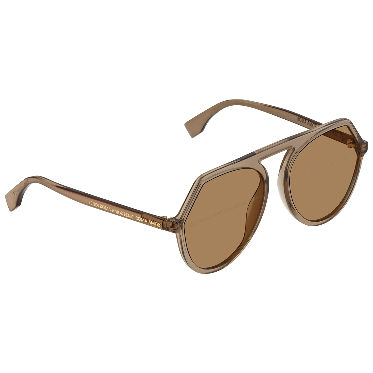 Fendi Gold Decor Ladies Sunglasses FF 0375/G/S 009Q 57