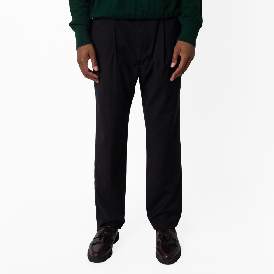 Emporio Armani Virgin Wool Pleated Trousers