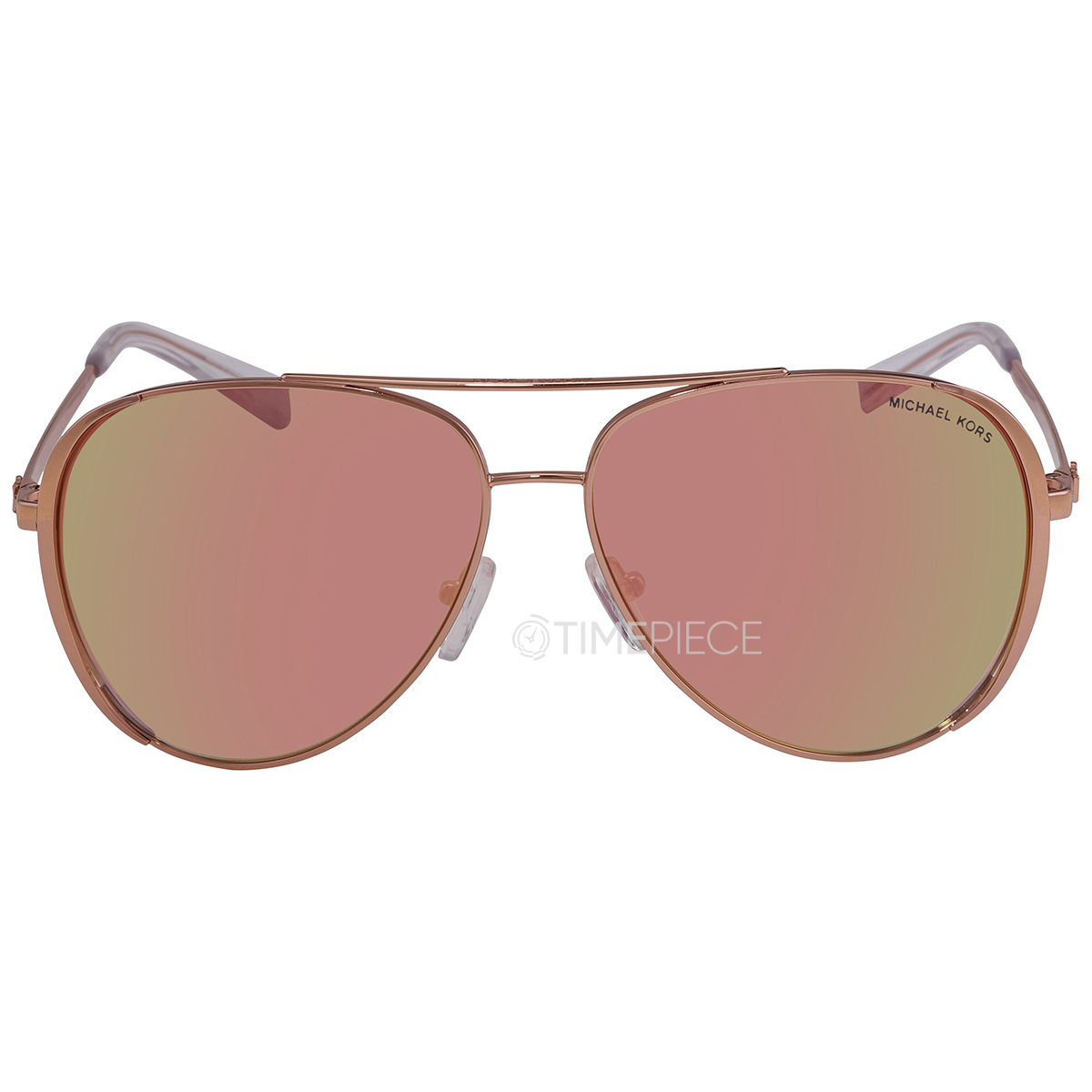 Michael Kors Chelsea Bright Rose Gold Gradient Flash Pilot Ladies Sunglasses  MK1101B 11086F 60