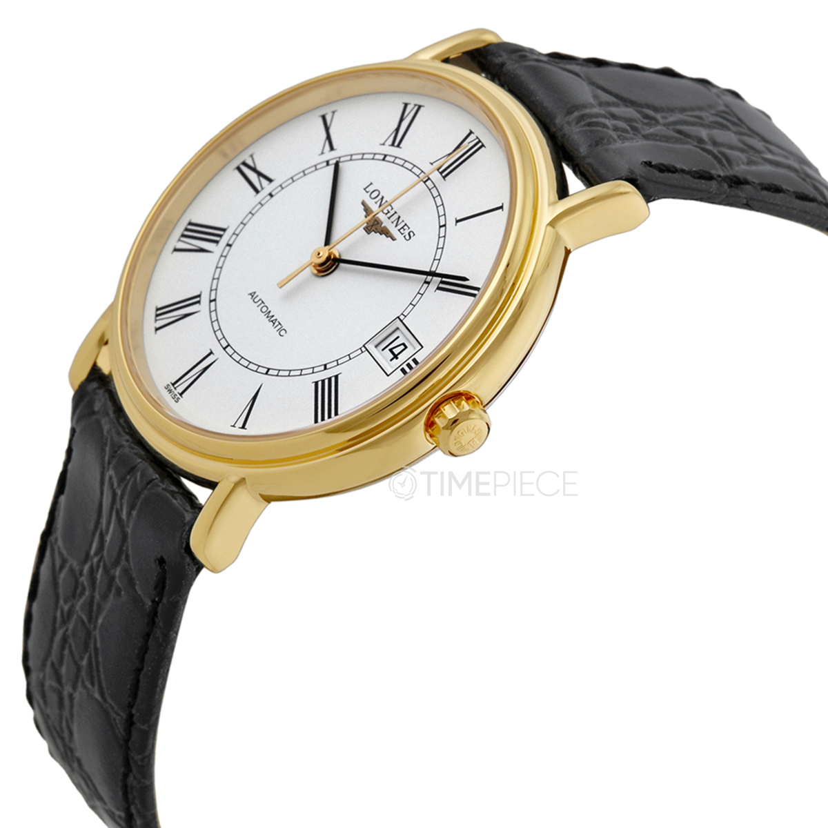 Longines Presence Automatic Black Leather Men's Watch - L4.821.2.11.2