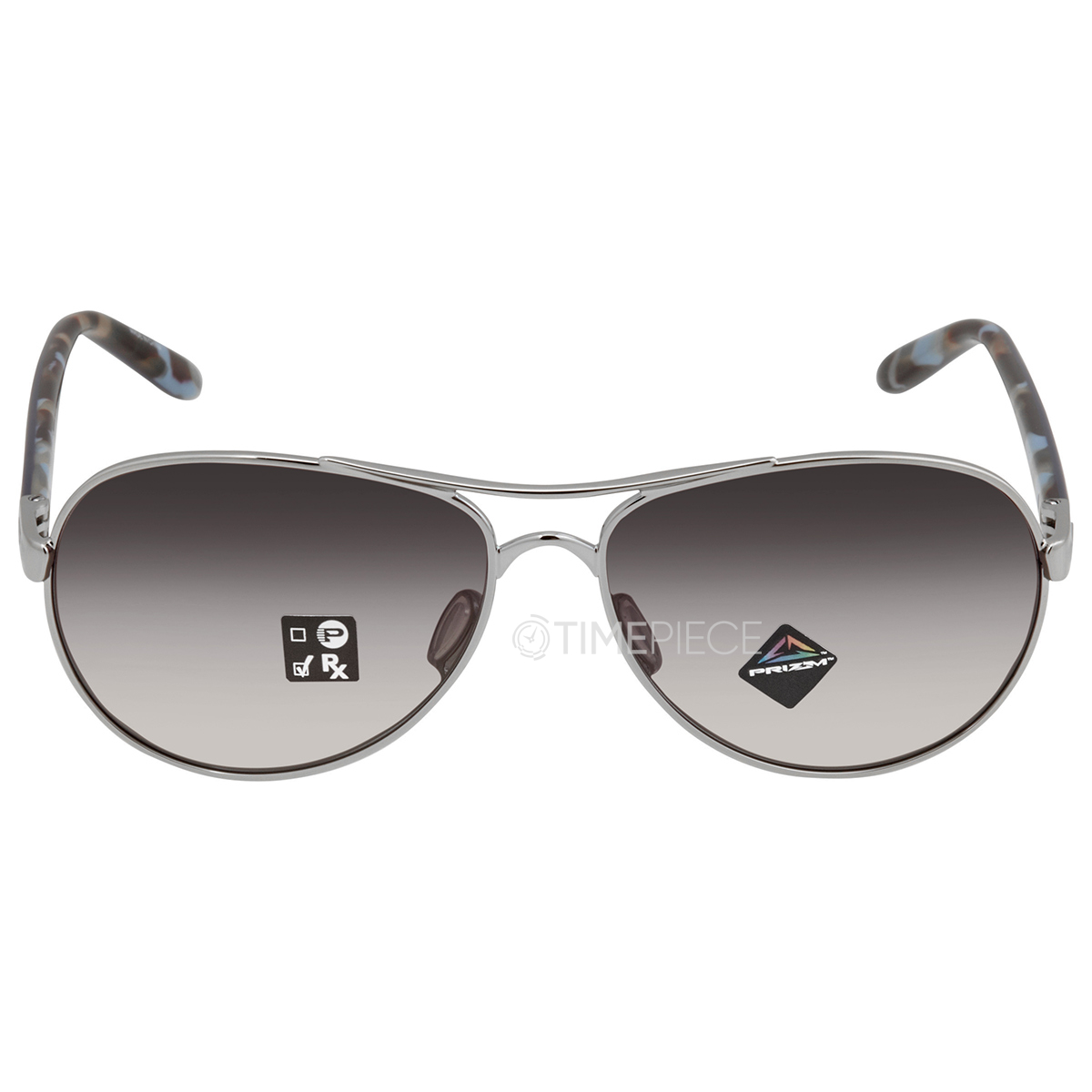 Tie Breaker Prizm Grey Gradient Lenses, Polished Chrome Frame Sunglasses