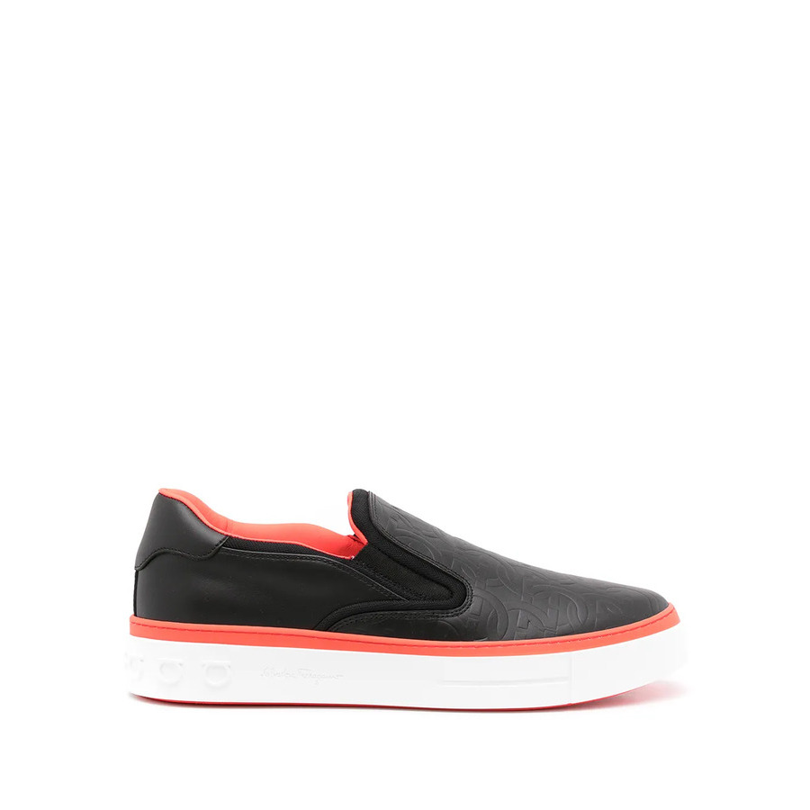 Ferragamo Mens Black Sneakers
