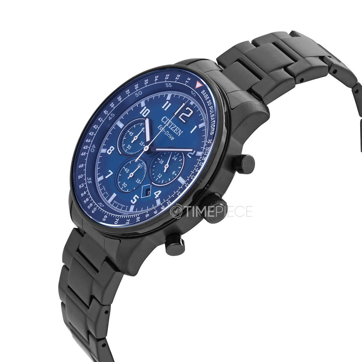 Citizen Chronograph Eco-Drive Blue Dial Mens Watch CA4505-80L