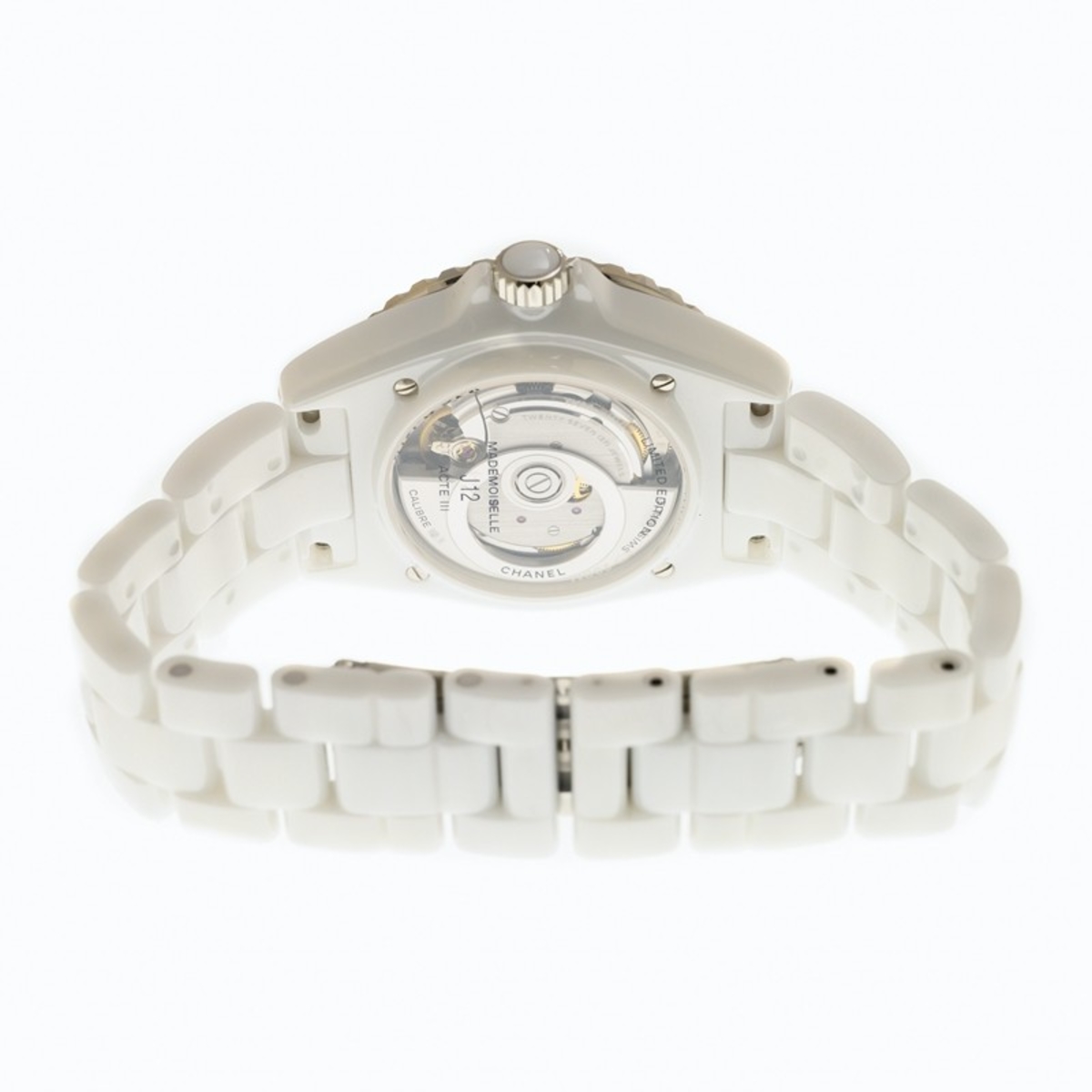 Chanel J12 Ladies Automatic Watch; White Dial; 38 mm Ceramic Bracelet H5700