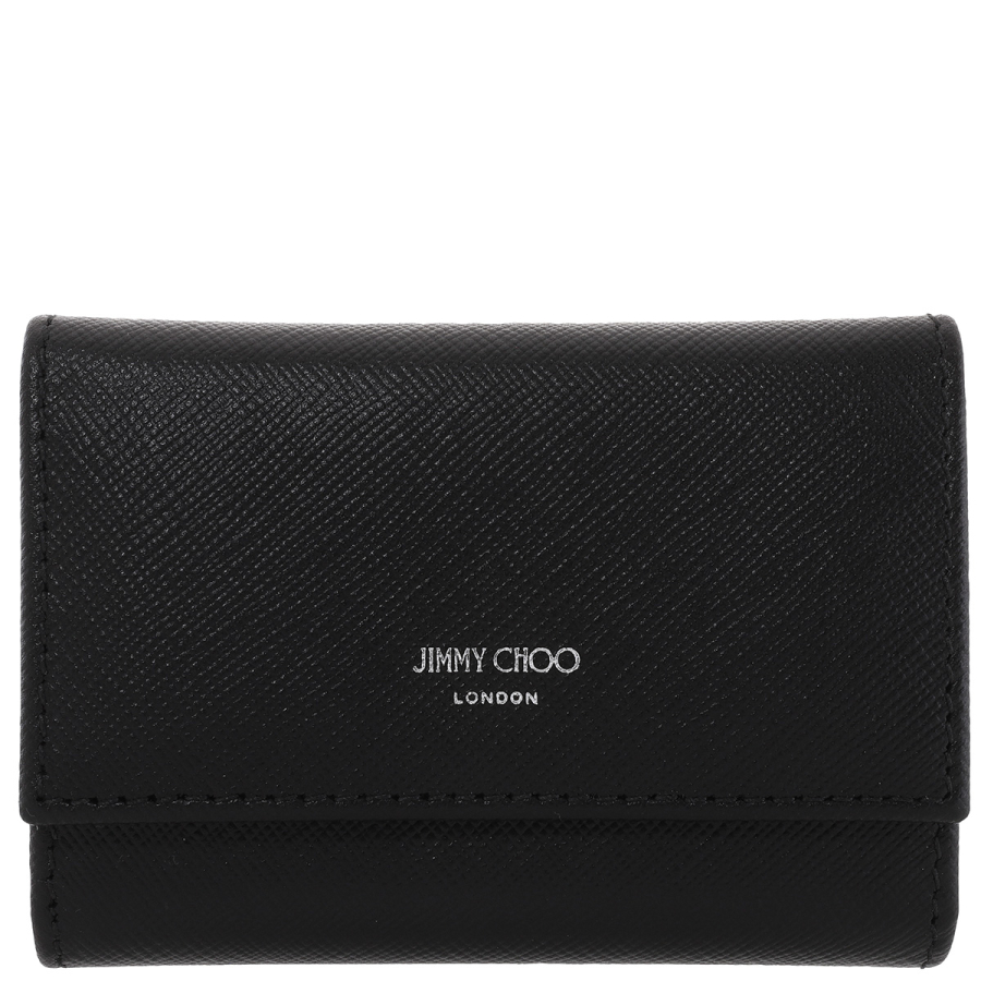Jimmy Choo Black Howick Leather Key Holder