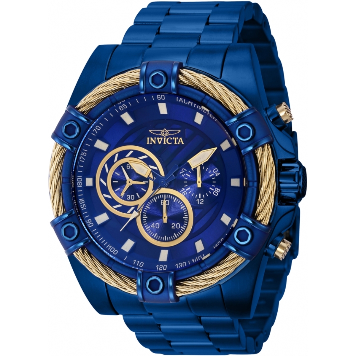 Invicta Bolt Chronograph Quartz Blue Dial Mens Watch 40774