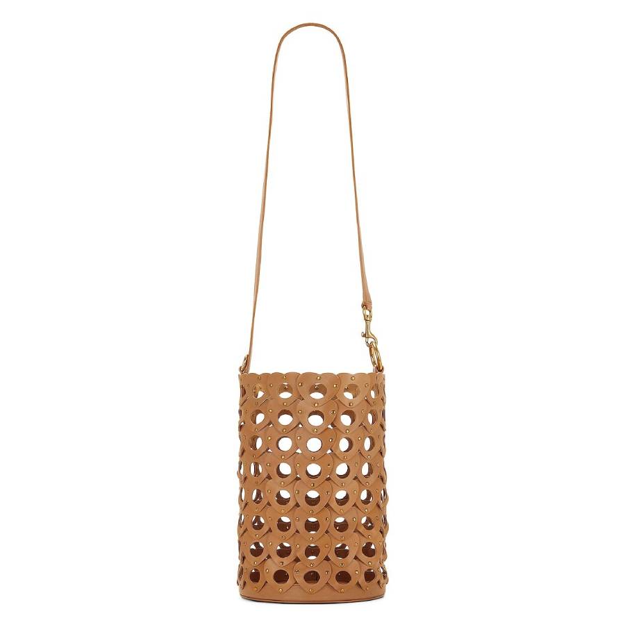 Saint Laurent Seau Leather Bucket Bag