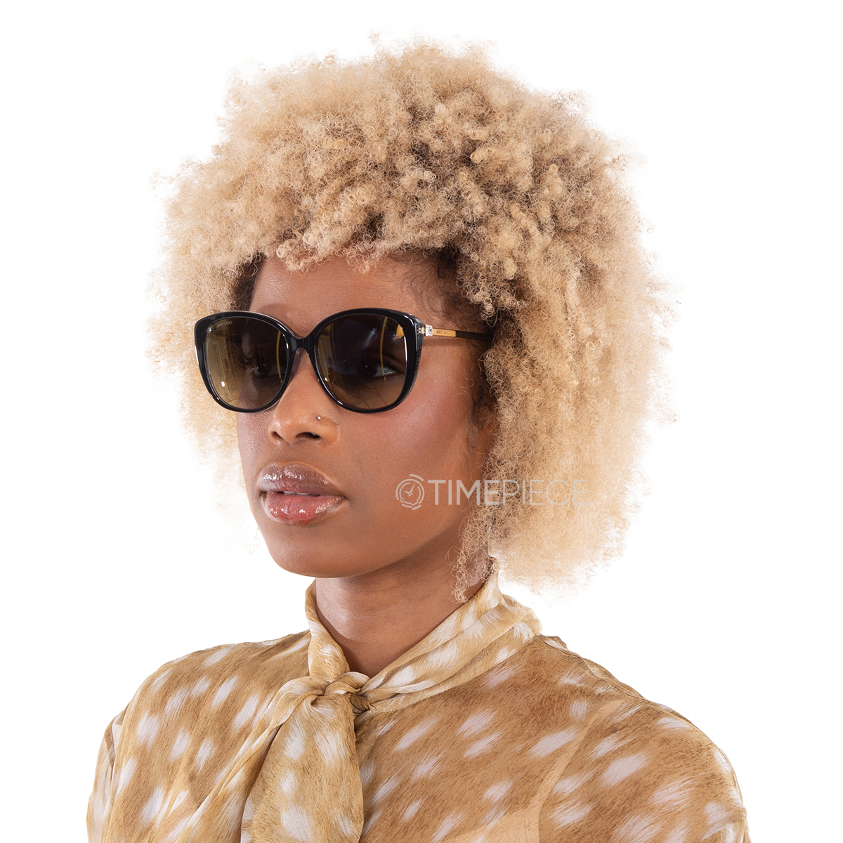 Jimmy Choo Grey Gradient Cat Eye Ladies Sunglasses ALY/F/S 0AE2/FQ 57