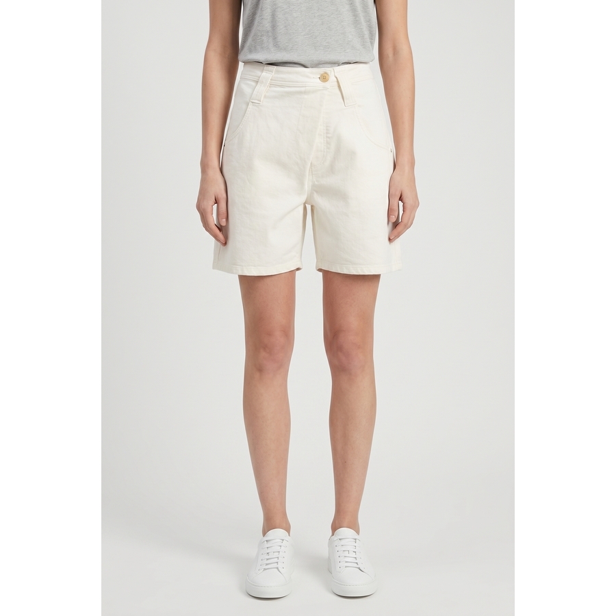 Brunello Cucinelli Wooff White Relaxed Shorts