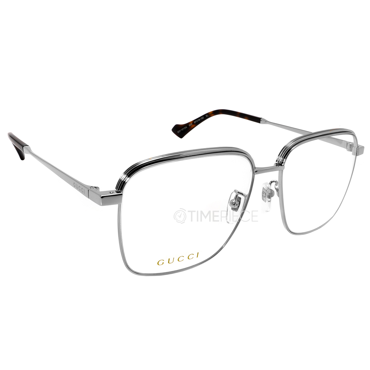 Gucci Demo Square Mens Eyeglasses GG1101OA 003 57