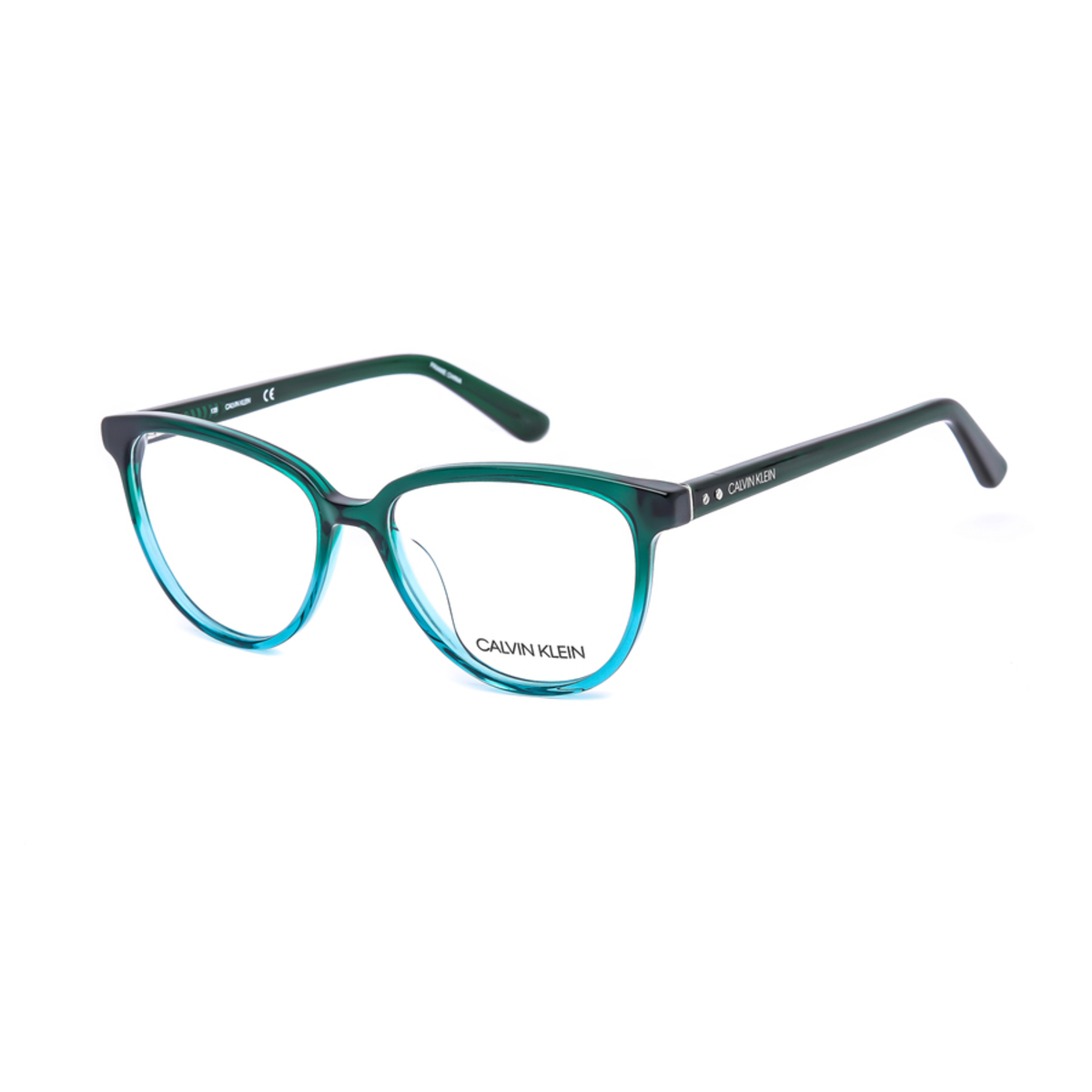 Calvin Klein Ladies Green Square Eyeglass Frames Ck18514 304 52