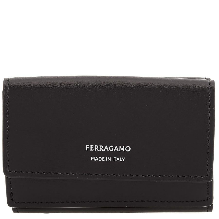 Ferragamo Tri-Fold Leather Card Holder