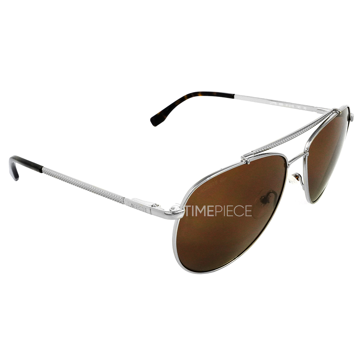 Lacoste Brown Aviator Unisex Sunglasses L177S 033 57