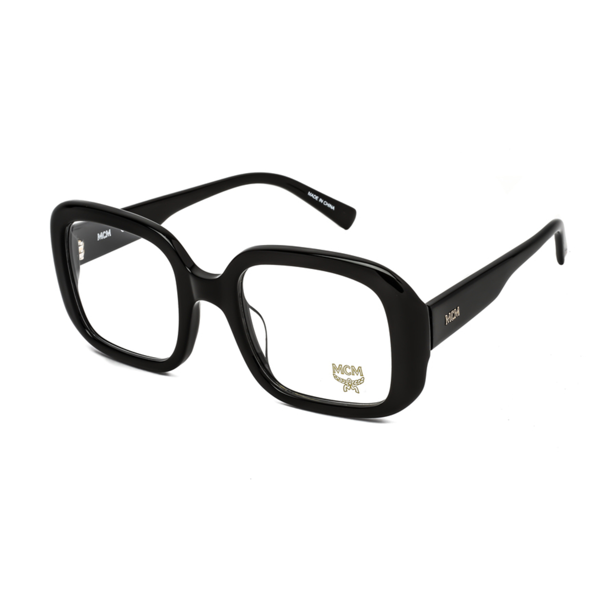 MCM Ladies Black Rectangular Eyeglass Frames MCM271000151