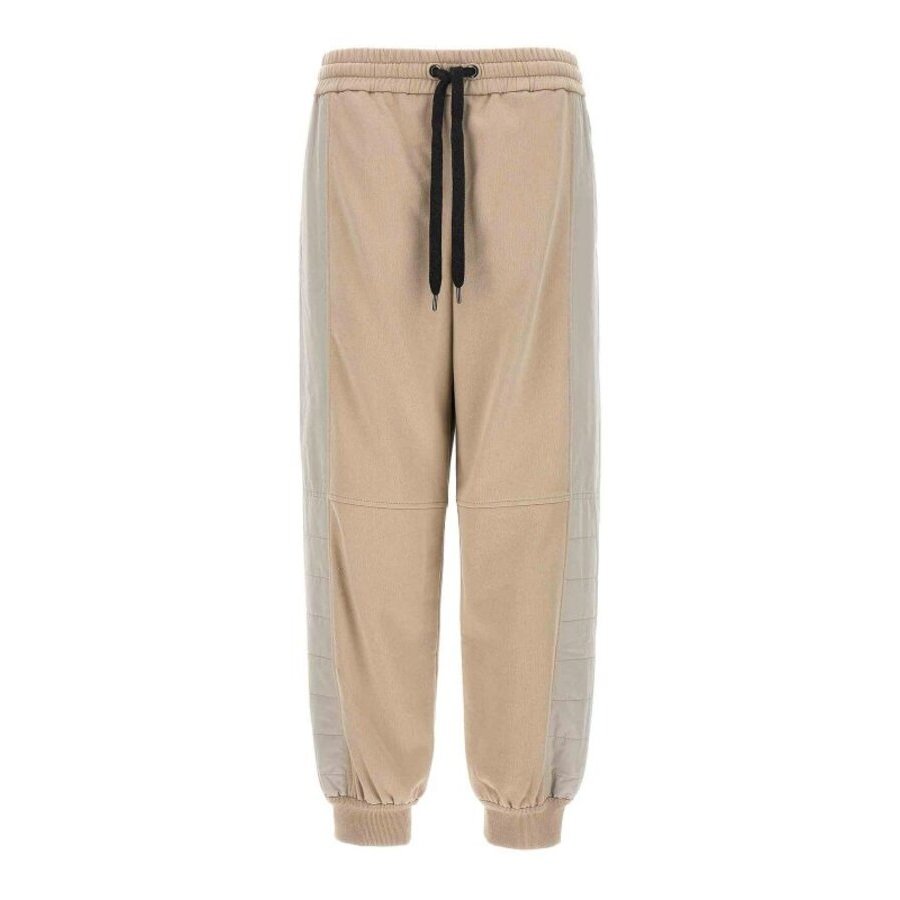 Brunello Cucinelli Beige Jogger Pants With Panels