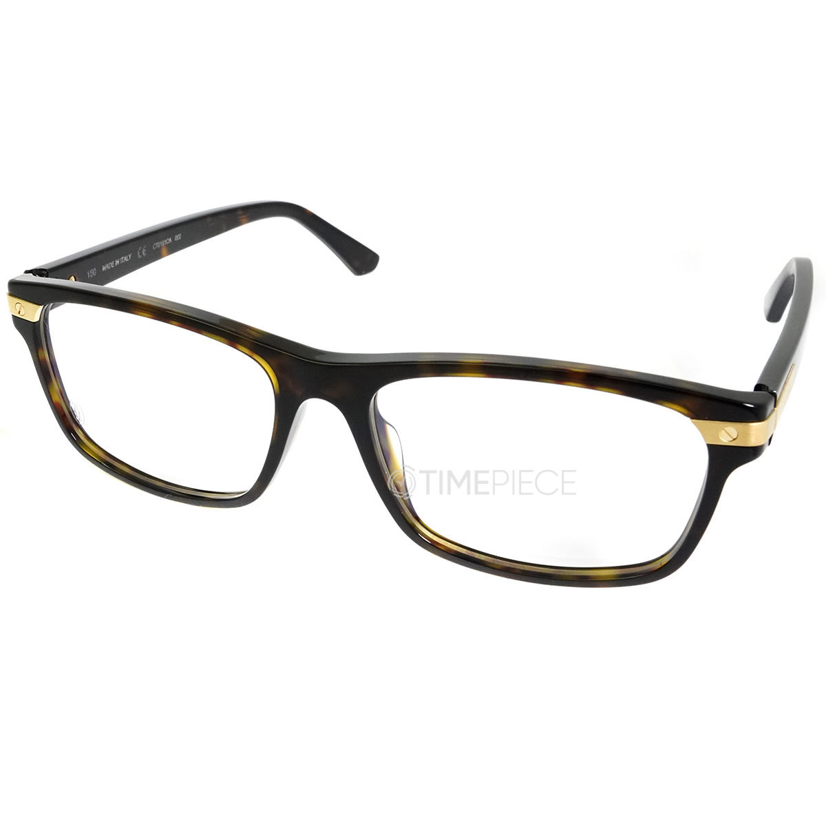 Cartier Demo Rectangular Mens Eyeglasses CT0191OA002