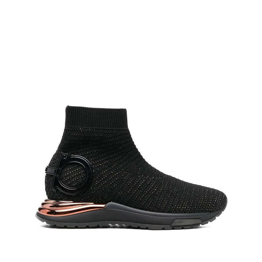 Ferragamo Womens Black Sneakers