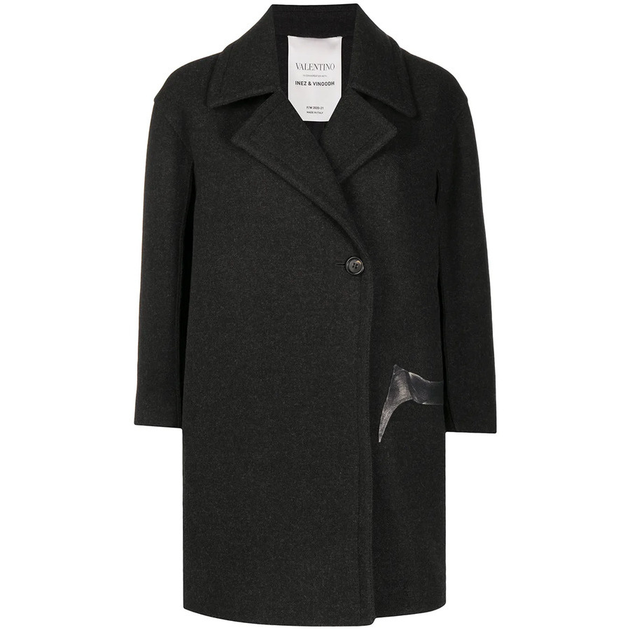 Valentino Garavani Flowersity Single-Breasted Coat