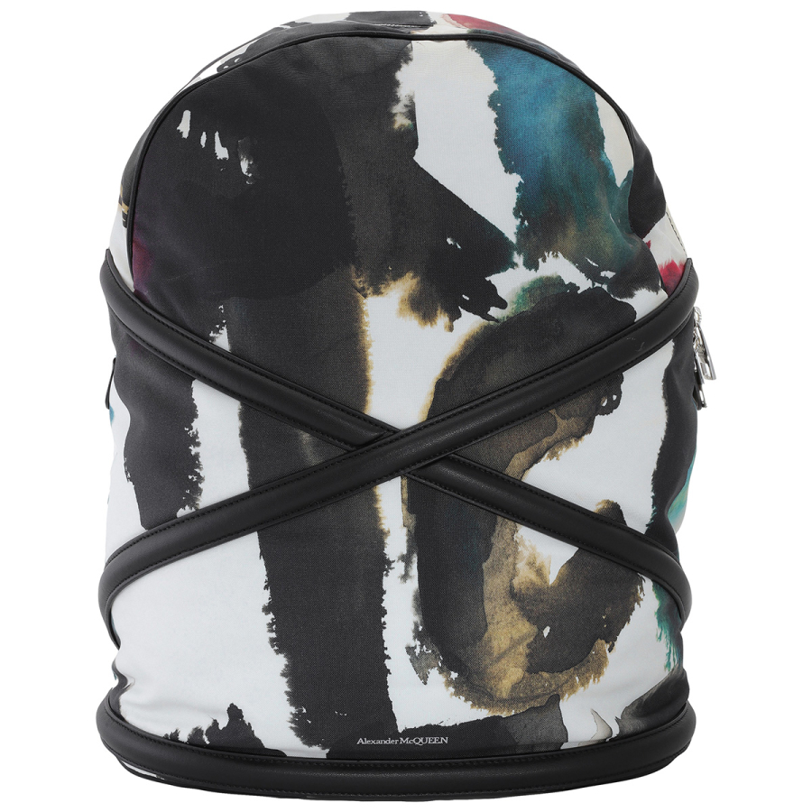 Alexander Mcqueen Printed Effect Multicolored Nylon Backpack