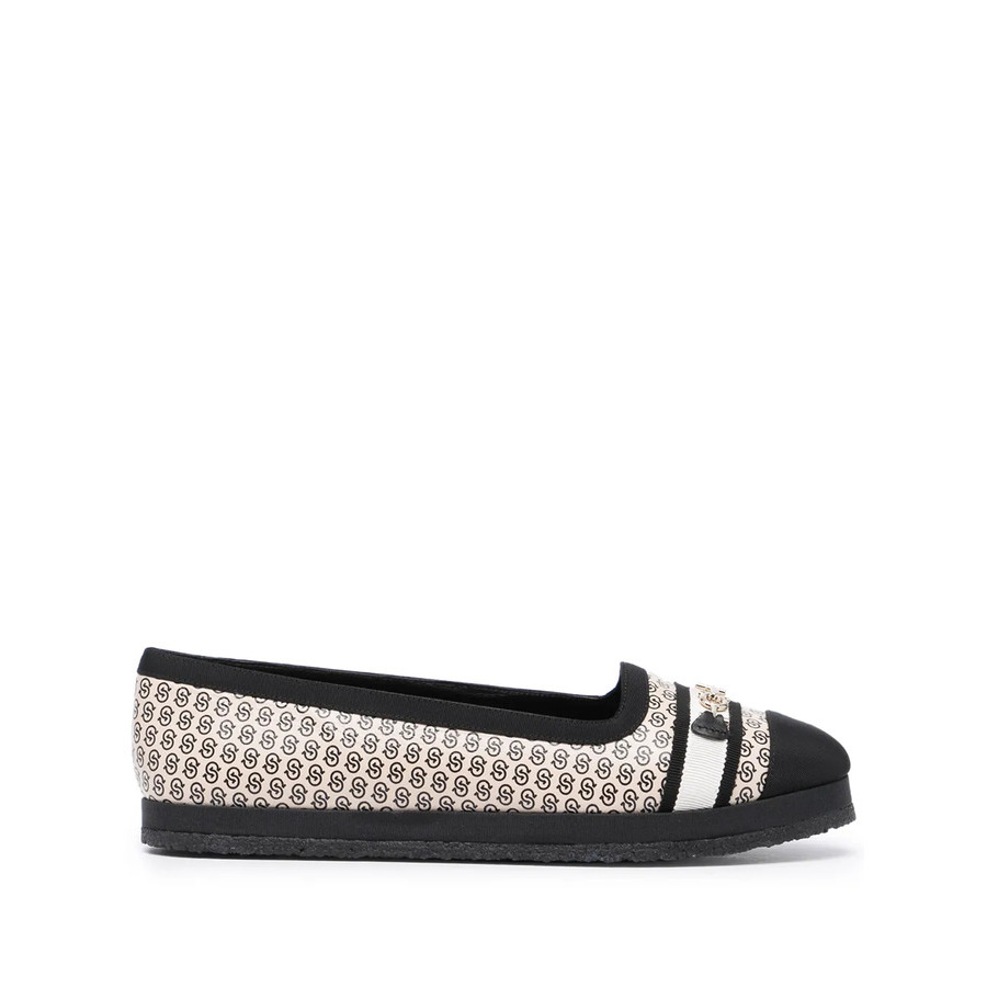Ferragamo Womens Black Ballerinas Flats