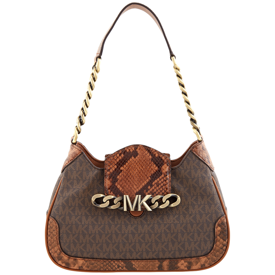 Michael Kors Small Hally Signature Logo Print Shoulder Bag