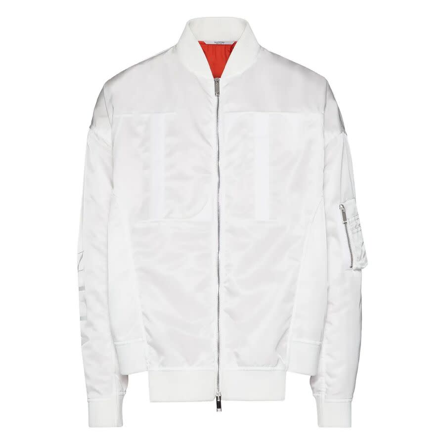 Valentino Garavani Panelled Zip-Front Bomber Jacket