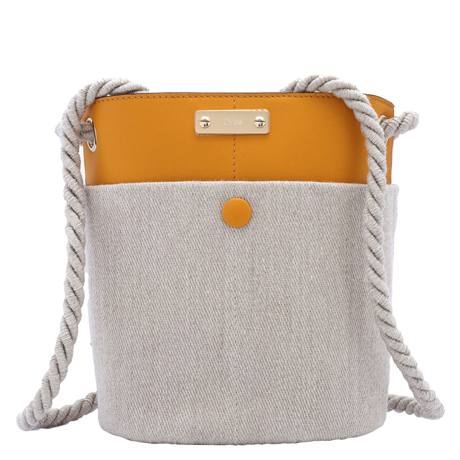 Chloe Ladies Sunflower Yellow Small Key Bucket Bag