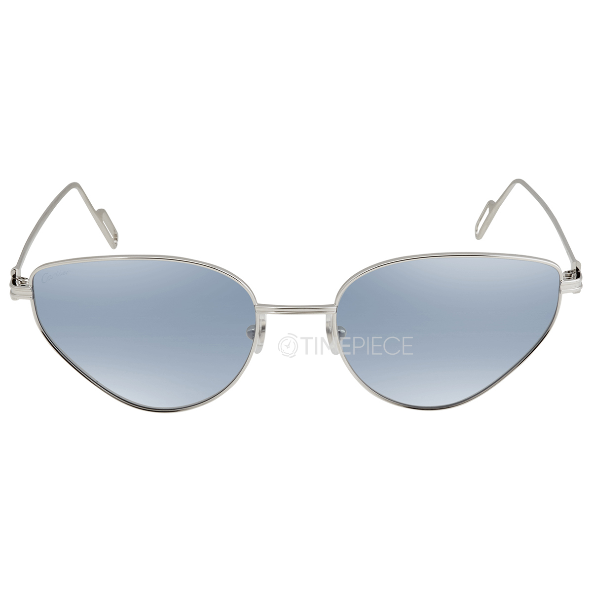 Cartier Blue Cat Eye Ladies Sunglasses CT0155S 006 57