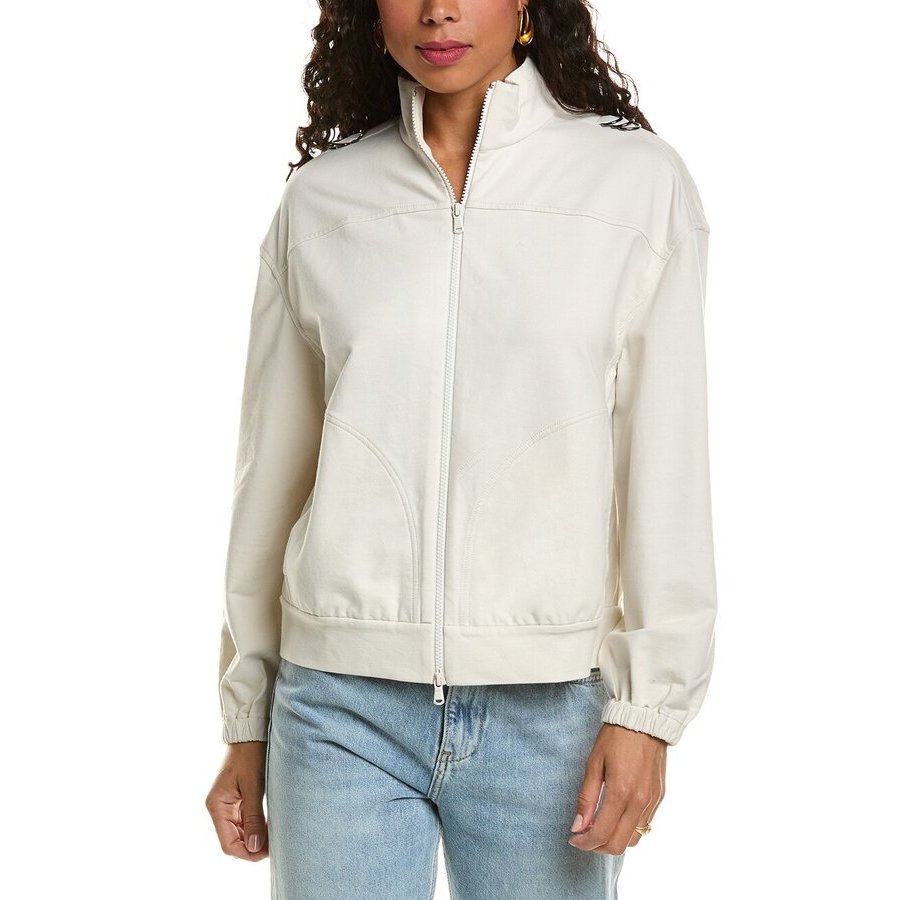 Brunello Cucinelli Wooff White Zip Jacket