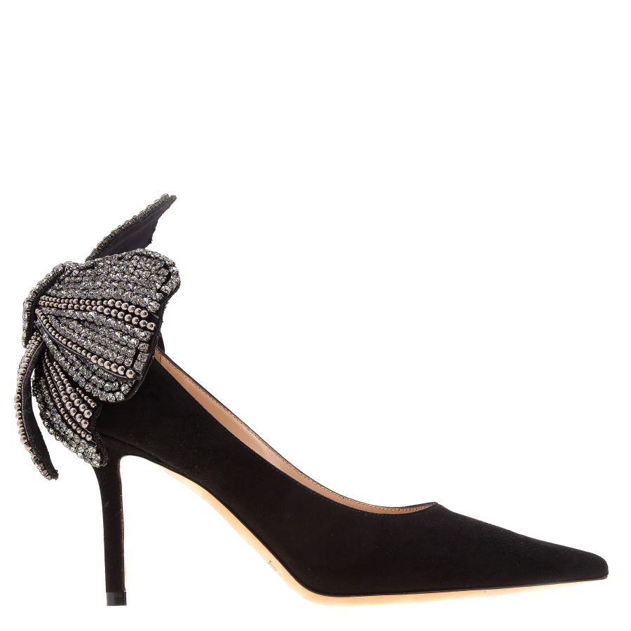 Jimmy Choo Love 85 Pearl and Crystal Bow Pumps