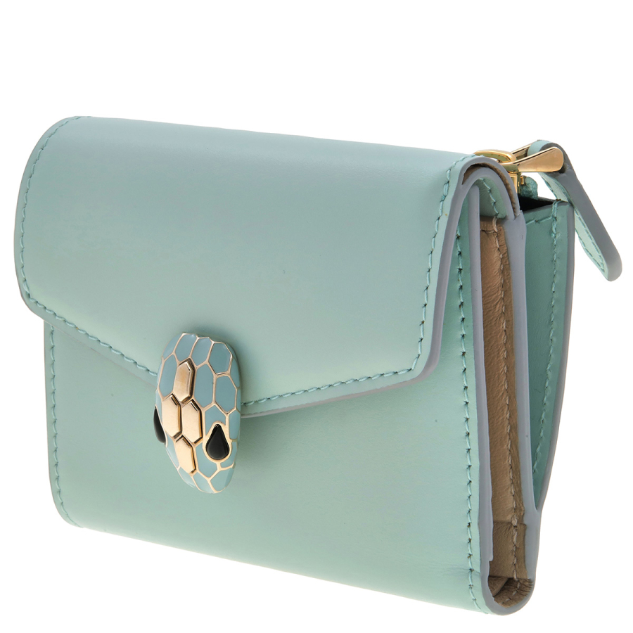 Bvlgari Serpenti Forever Compact Leather Wallet