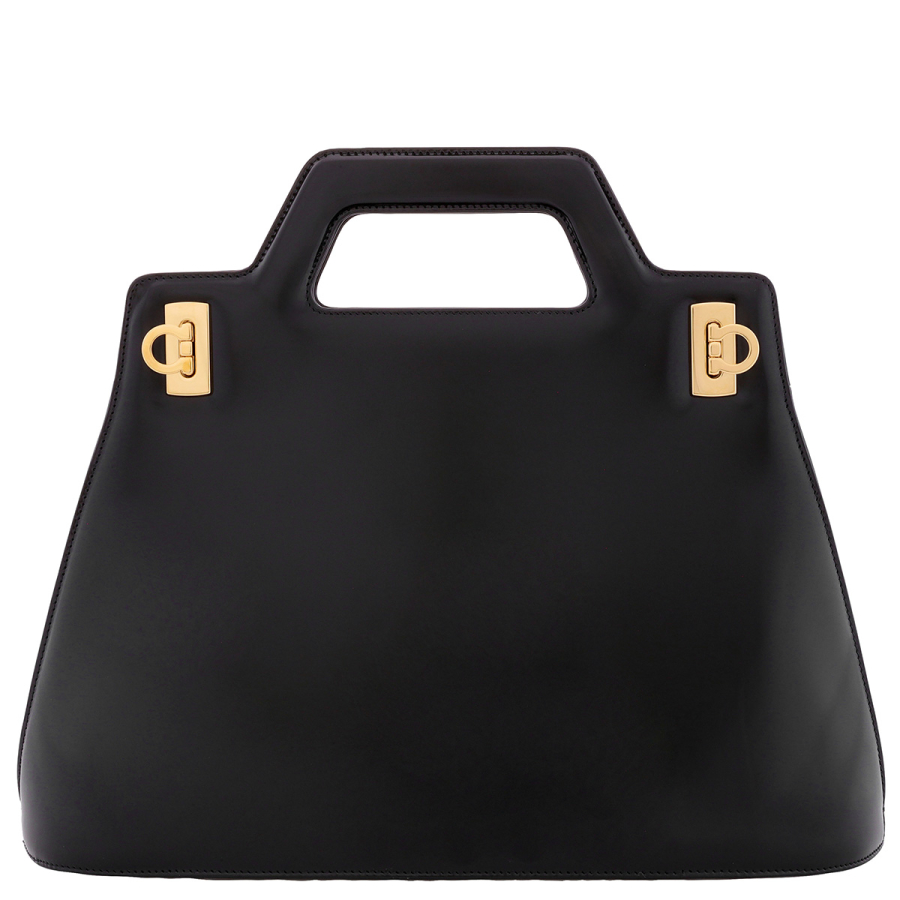 Ferragamo Wanda Top Handle Bag - Black