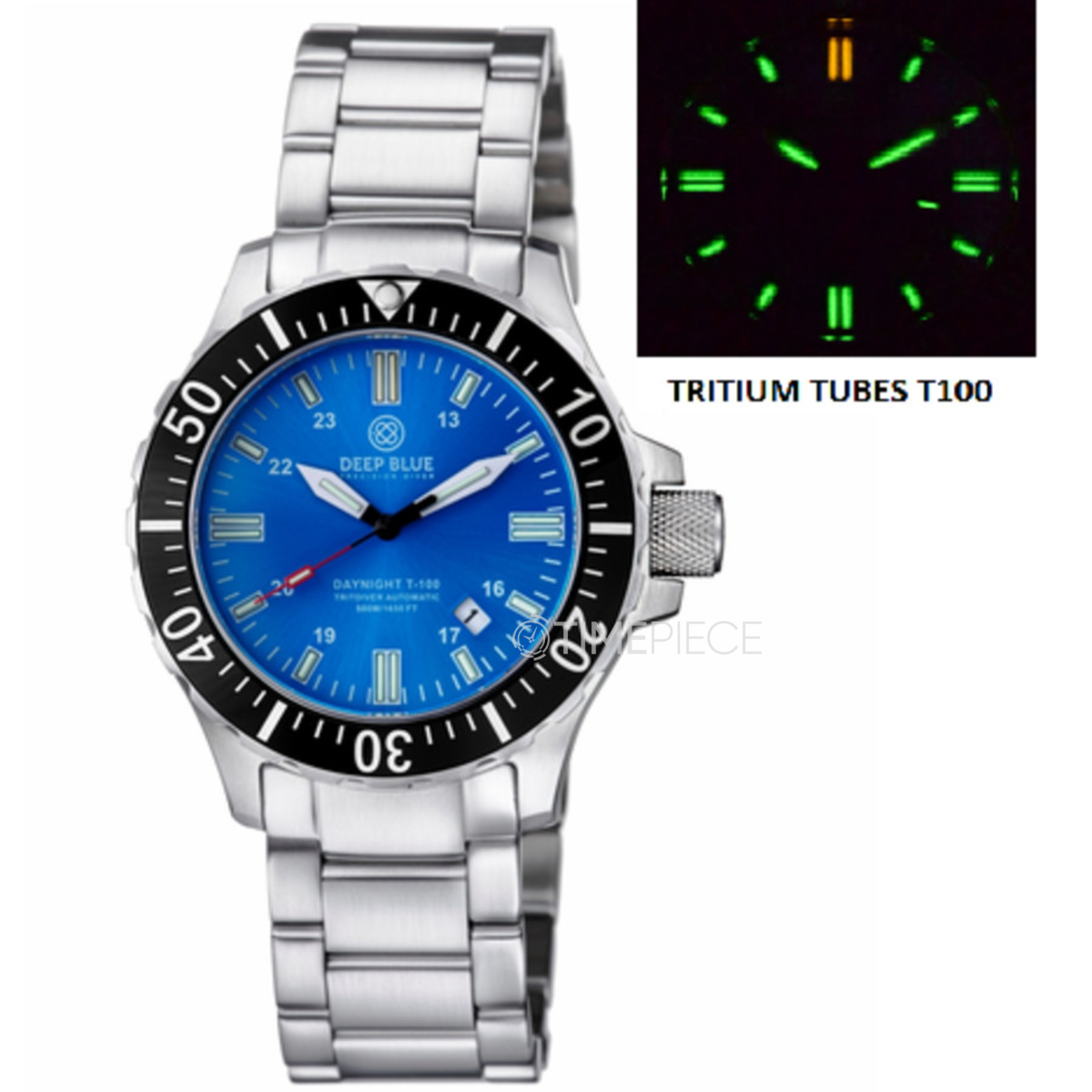 Deep Blue TRITDIVERBLACKLTBLUE Daynight TritDiver T 100 Mens